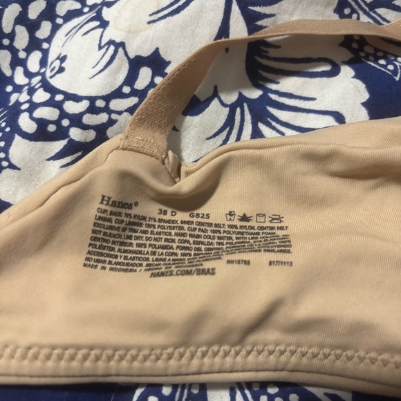 Hanes Tan Seamless T-Shirt Nursing Bra Size 38D - Picture 3 of 3